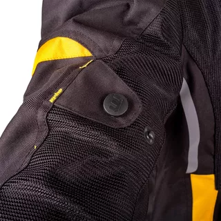 Męska letnia kurtka motocyklowa W-TEC Tosheck - Czarno-żółty
