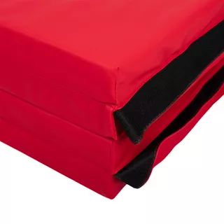 Składany materac gimnastyczny mata inSPORTline Kvadfold 200x120x5 cm - Czerwony