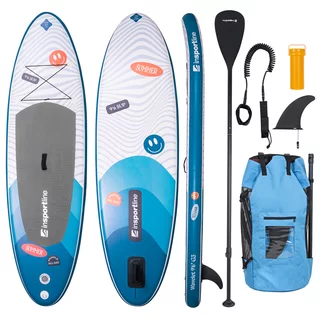 Paddleboard z akcesoriami deska SUP inSPORTline Wavelet 9'6" - Niebieski