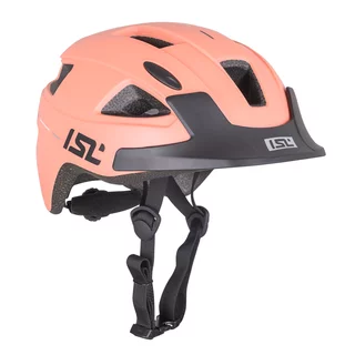 Dziecięcy kask rowerowy ISL Lumiro ∙ wyjmowana lampka LED USB-C ∙ 9 otworów wentylacyjnych ∙ regulacja pokrętłem ∙ In-Mold - Różowy rumieniec