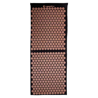Duża mata do akupresury inSPORTline AKU-1000 125 x 50 cm - mus czarno-mokka - mus czarno-mokka