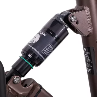 Składany rower elektryczny typu fat bike inSPORTline ISL Baxom 840Wh 20" - Deep Coffee