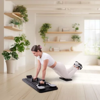 Deska do pilatesu inSPORTline Trancer Basic, antypoślizgowy, składana konstrukcja, wyjmowany wyświetlacz, podstawka na telefon