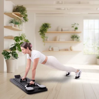 Deska do pilatesu inSPORTline Trancer Basic, antypoślizgowy, składana konstrukcja, wyjmowany wyświetlacz, podstawka na telefon