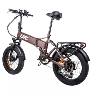 Składany rower elektryczny typu fat bike inSPORTline ISL Baxom 840Wh 20" - Deep Coffee