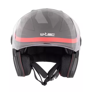 Kask motocyklowy otwarty W-TEC Barcela Vermella - Czarno-szary