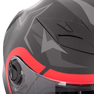 Kask motocyklowy otwarty W-TEC Barcela Vermella - Czarno-szary