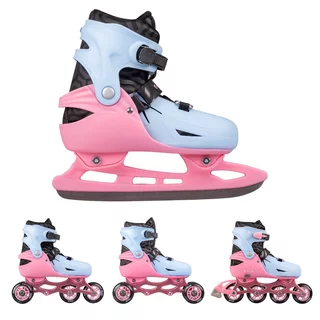 Regulowane rolki / wrotki / łyżwy 4w1 inSPORTline Fourtuna ∙ ABEC-7 ∙ unisex ∙ MicroLock ∙ AdjusTouch ∙ Safety Ankle