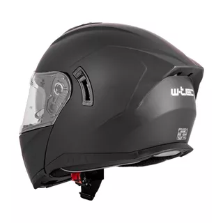 Kask motocyklowy pełny Flip-Up W-TEC Benidor - Biały błyszczący