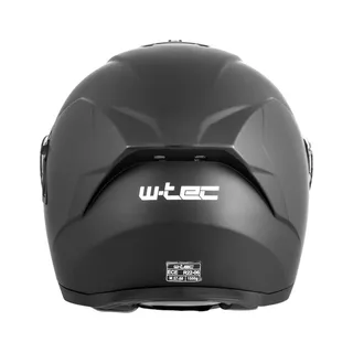 Kask motocyklowy pełny Flip-Up W-TEC Benidor - Biały błyszczący