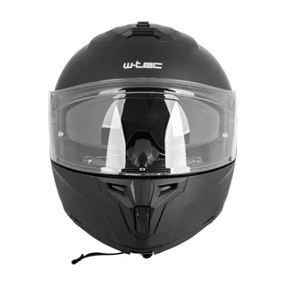 Kask motocyklowy pełny Flip-Up W-TEC Benidor - Biały błyszczący