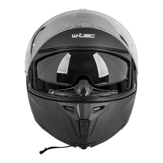 Kask motocyklowy pełny Flip-Up W-TEC Benidor - Biały błyszczący