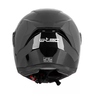 Kask motocyklowy pełny Flip-Up W-TEC Benidor - Biały błyszczący