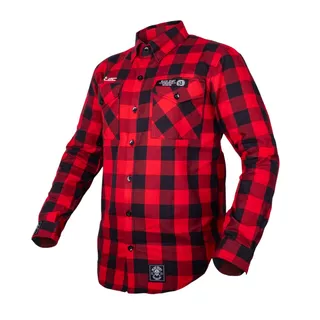 Stylowa koszula W-TEC Black Heart Respector - Szary