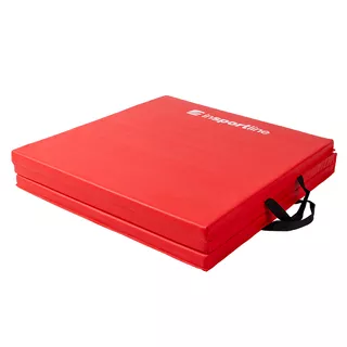 Składany materac gimnastyczny mata inSPORTline Trifold 180x60x3 cm - Brązowy