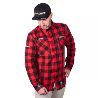 Stylowa koszula W-TEC Black Heart Respector - Szary