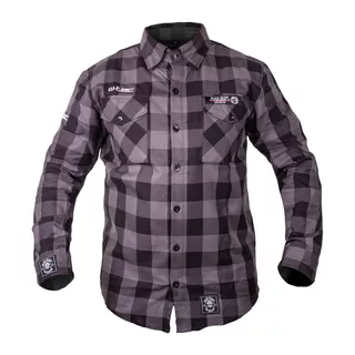 Stylowa koszula W-TEC Black Heart Respector - Szary - Szary