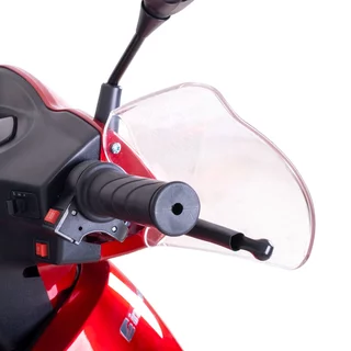 Trójkołowy wózek elektryczny inwalidzki inSPORTline Zorica Deluxe z hamulcem elektromagnetycznym - Czerwony
