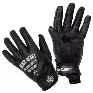 Letnie skórzane rękawice motocyklowe W-TEC Black Heart Darios