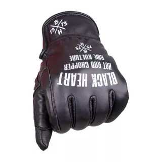 Letnie skórzane rękawice motocyklowe W-TEC Black Heart Darios - Czarny