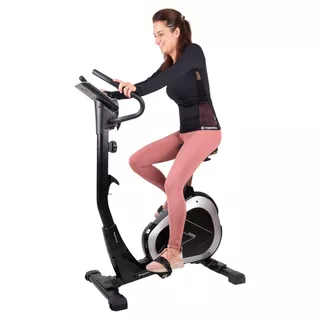 Rower treningowy magnetyczny inSPORTline Klegan - Czarno-srebrny