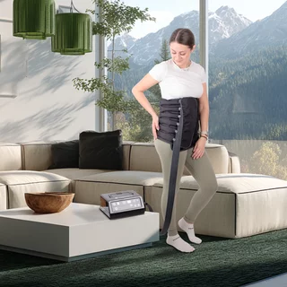 Kompresyjny pas lędźwiowy do drenażu limfatycznego inSPORTline M 120x37 cm