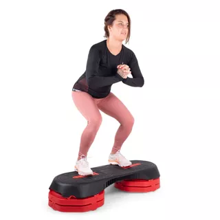 Step fitness / aerobik inSPORTline Escadon ∙ 3 poziomy wysokości ∙ nośność 200 kg ∙ antypoślizgowa powierzchnia ∙ gumowe nóżki