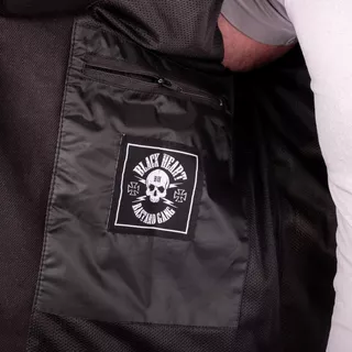Kurtka motocyklowa na chopper W-TEC Black Heart Ruffster - Czarno-czerwony
