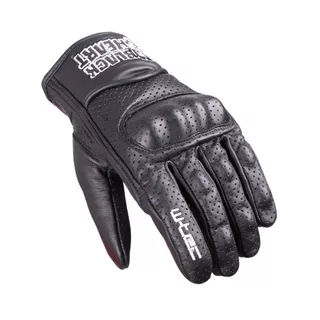 Skórzane rękawice motocyklowe W-TEC Black Heart Rookah - Czarny
