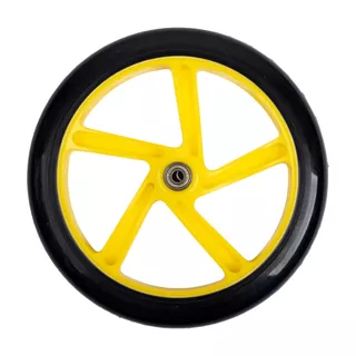 Zapasowe koło przednie z łożyskami do hulajnogi Discola 230x30 mm - Żółty
