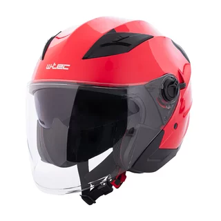 Kask motocyklowy otwarty W-TEC Barcela Carmesi ∙ blenda przeciwsłoneczna ∙ regulowana wentylacja ∙ homologacja