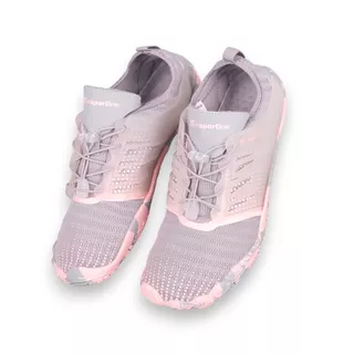 Buty kąpielowe do wody jeżowce inSPORTline Solaric Lady - Szaro-różowy
