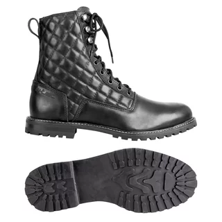 Damskie skórzane buty motocyklowe W-TEC Leocia Black - Czarny