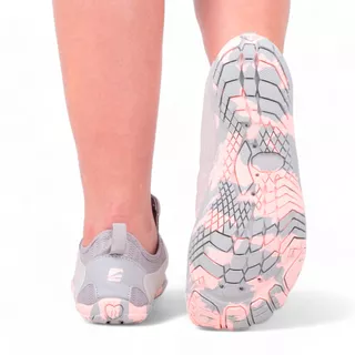 Buty kąpielowe do wody jeżowce inSPORTline Solaric Lady - Szaro-różowy