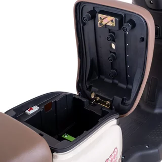 Skuter elektryczny Keren Beike 10" - brązowo-czerwony