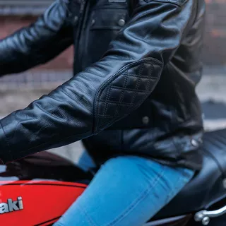 Skórzana kurtka motocyklowa W-TEC Valebravo - Czarny