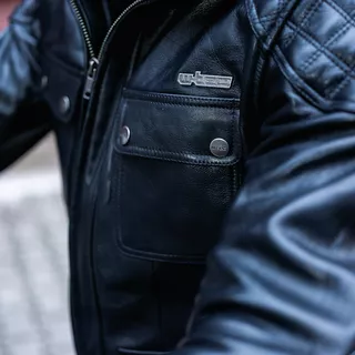 Skórzana kurtka motocyklowa W-TEC Valebravo - Czarny