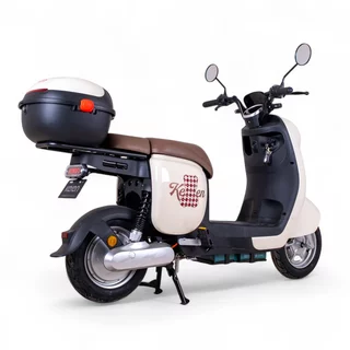 Skuter elektryczny Keren Beike 10" - brązowo-czerwony