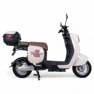 Skuter elektryczny Keren Beike 10" - brązowo-czerwony