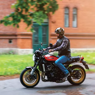 Skórzana kamizelka motocyklowa W-TEC Delasola - Czarny