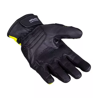 Skórzane rękawice motocyklowe W-TEC Janstur - Czarny-fluo
