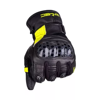 Skórzane rękawice motocyklowe W-TEC Kudavo - Czarny-fluo