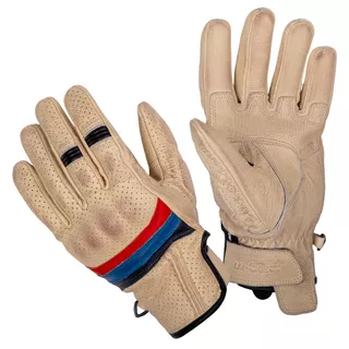 Letnie skórzane rękawice motocyklowe W-TEC Laudero