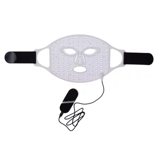 Maska LED do twarzy i szyi inSPORTline Santorina ∙ 100 diod ∙ 7 trybów kolorów ∙ ładowanie USB-C ∙ 3 poziomy intensywności