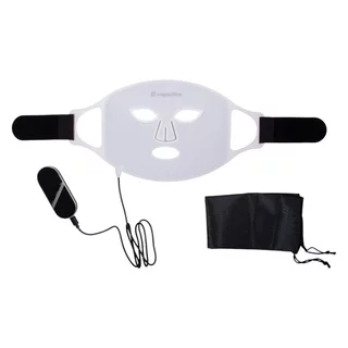 Maska LED do twarzy i szyi inSPORTline Santorina ∙ 100 diod ∙ 7 trybów kolorów ∙ ładowanie USB-C ∙ 3 poziomy intensywności