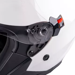 Kask motocyklowy otwarty z blendą W-TEC Putta - czarno-brązowy