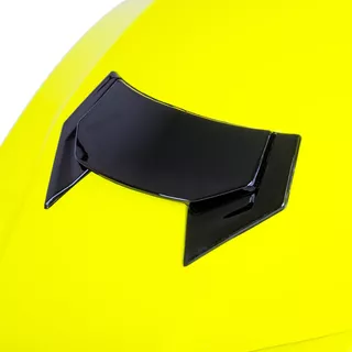 Kask motocyklowy z otwieraną szczęką + blenda W-TEC Cullo - Fluo żółty