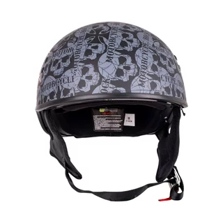 Kask motocyklowy otwarty W-TEC Black Heart V535 Cross Skull