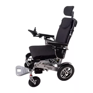 Elektryczny wózek inwalidzki inSPORTline Hawkie Evo II z regulowanym oparciem 700W - Srebrny