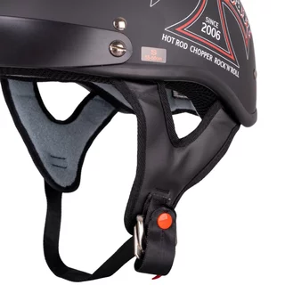 Kask motocyklowy W-TEC Black Heart V531 Iron Cross - Czarny